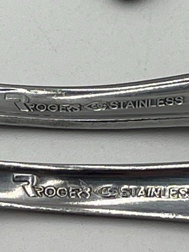 Vintage Rogers Co Dream Rose Stainless Flatware 29 Piece Mixed Lot MCM Korea - Picture 12 of 15
