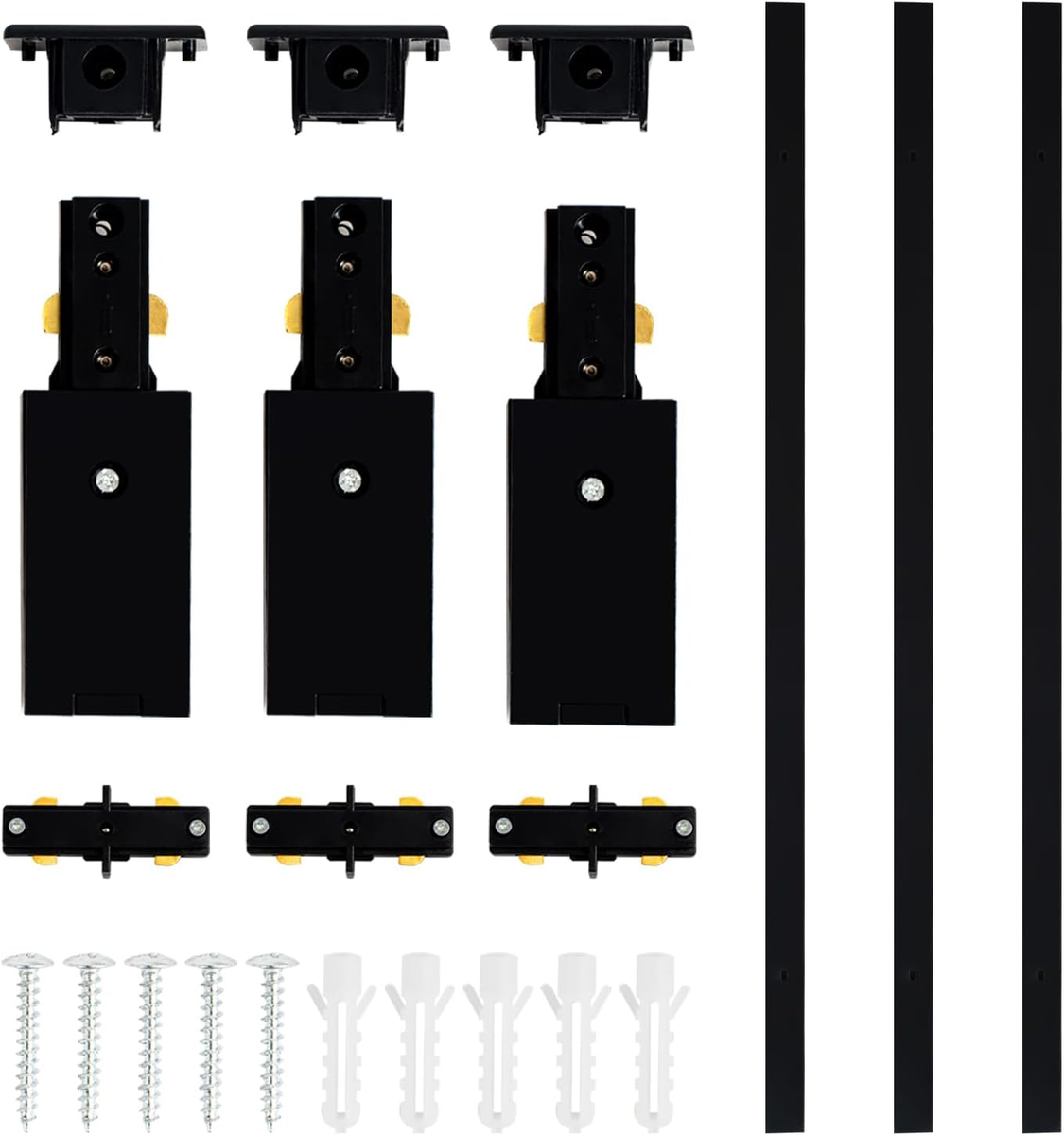 Halo Track System Compatible Connector VANoopee White H Track Floating Canopy Connector For Single Circuit Halo Track Lighting – Easy Installation Kit