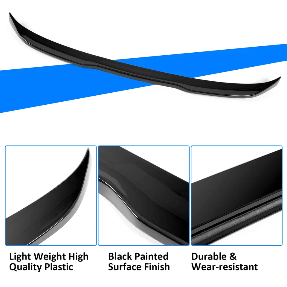 For 2017+ BMW 5-Series G30 G38 530i F90 M5 CS Style Trunk Spoiler Wing Gloss Blk - Image 3 of 4