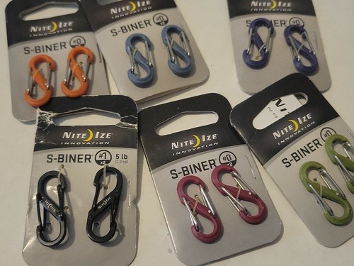 Nite Ize S-Biner plastica 5- #0. 6 e 1- #1 12PK Multicolore - Foto 5 di 5