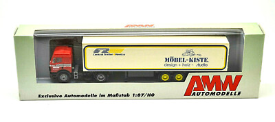 1:87 (H0) - AMW Mercedes-Benz 2235 SK Koffer-Sattelzug / Munz-CR / Möbel-Kiste