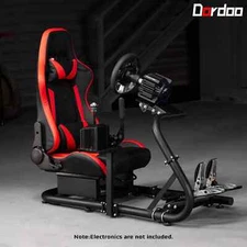 Dardoo G29 Racing Sim Cockpit with Red Racing Seat Fit For Logitech G920 G923