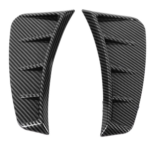 Pair Front Bumper Side Air Vent Trim Exterior Carbon Fiber Decoration - Picture 7 of 22