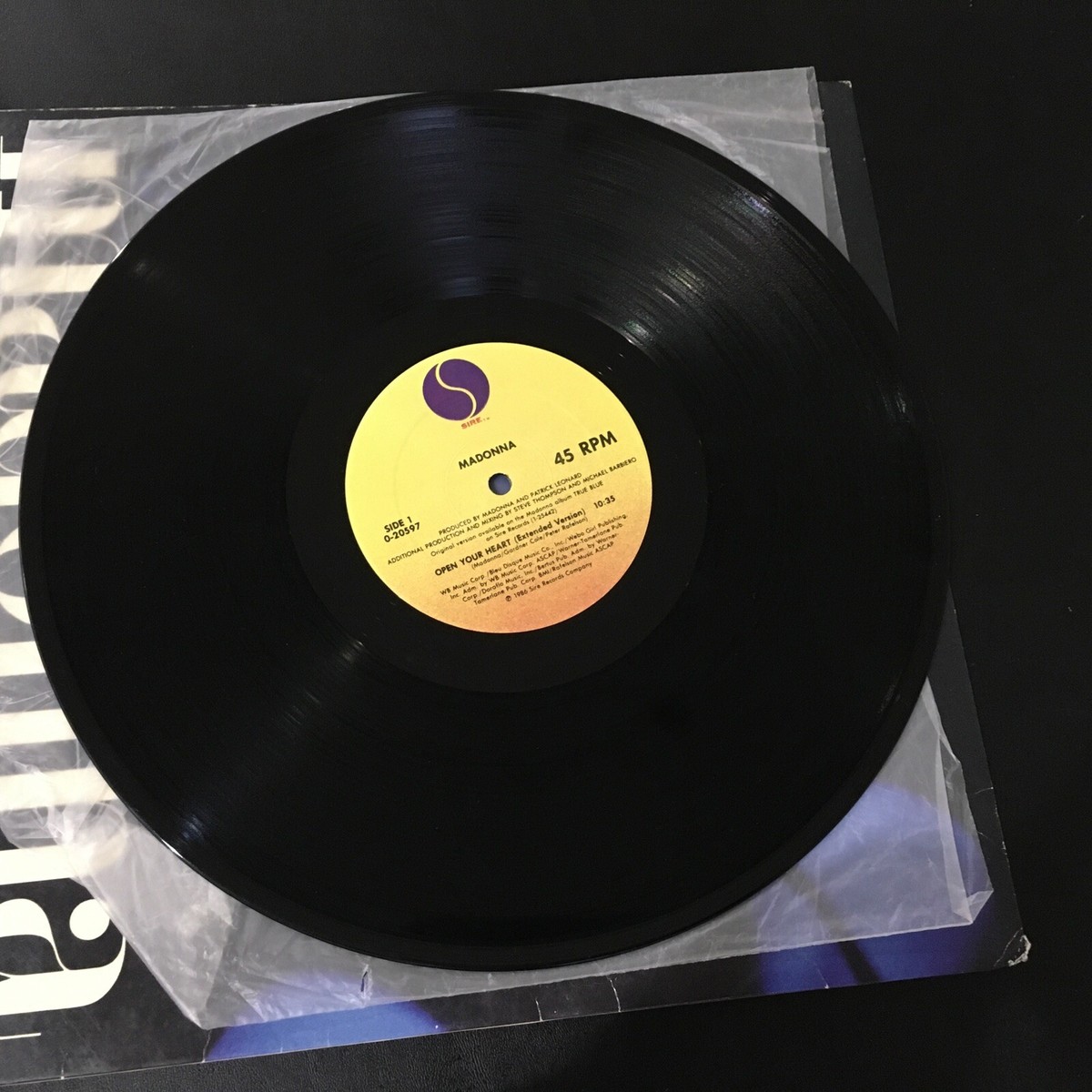 MADONNA – OPEN YOUR HEART Vinyl 12 Madonna Open Your Heart 7インチ
