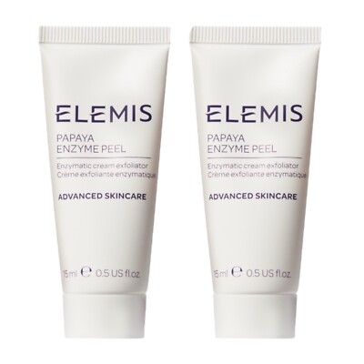 X2 ELEMIS TRAVEL PAPAYA ENZYME PEEL 15ML - BRAND NEW