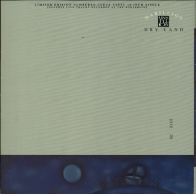 MARILLION ~ Dry Land ~ 1991 limited edition No'd UK 4-trk 10'' CLEAR VINYL single