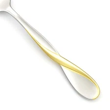 Oneida GOLDEN AQUARIUS Stainless Gold Accent Silverware CHOICE Flatware