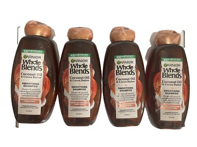 4 Garnier Smoothing Shampoo Coconut Oil & Cocoa Butter Extracts 22 Oz READ NOTE*