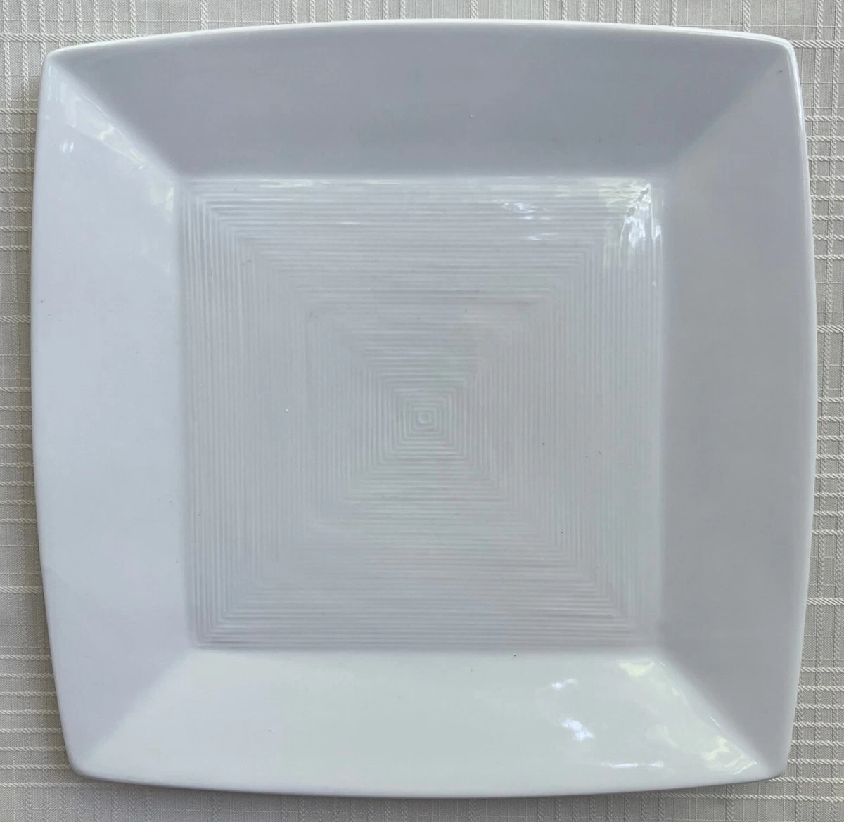 White square cheap salad plates