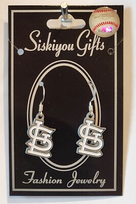 St. Louis Cardinals Dangle Earrings (Zinc) Licensed MLB Baseball