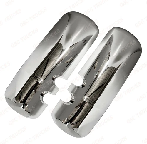 QSC Chrome Door Mirror Covers Right Left Pair for Kenworth T680 T880