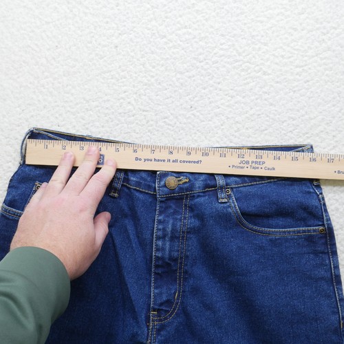 Duke Haband Jeans Mens 32x29 Straight Fit Blue Denim Classic High Rise Stretch - Imagen 10 de 15