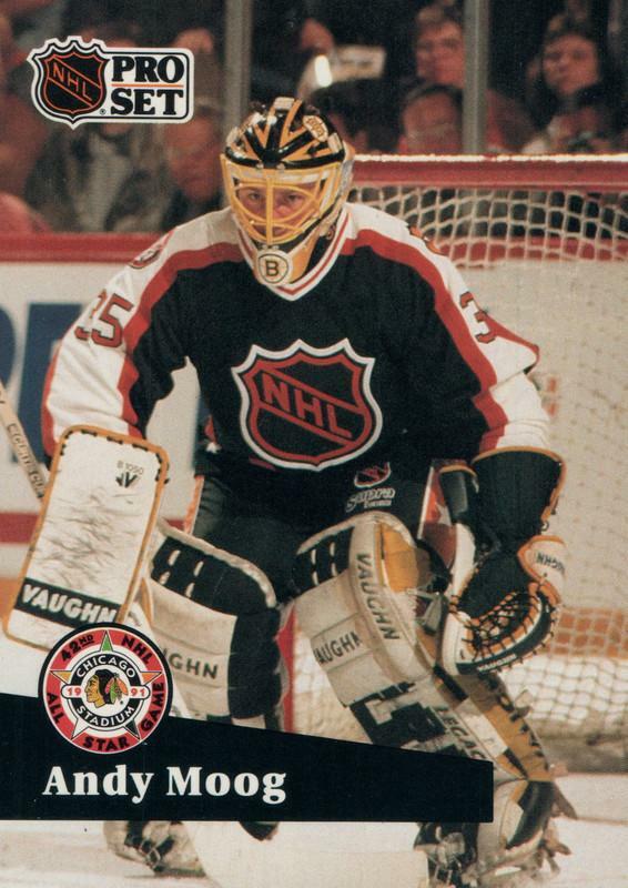 299 Andy Moog All Star Game Boston Bruins 1991-92 Pro Set Hockey