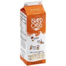 Island Oasis Mango Frozen Beverage Mix 32 fl. oz. - 12/Case 103STE513268