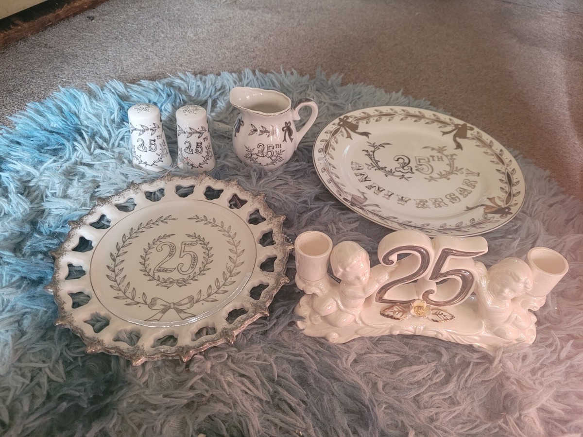 Vintage Lot Of 25th Anniversary Decor | eBay