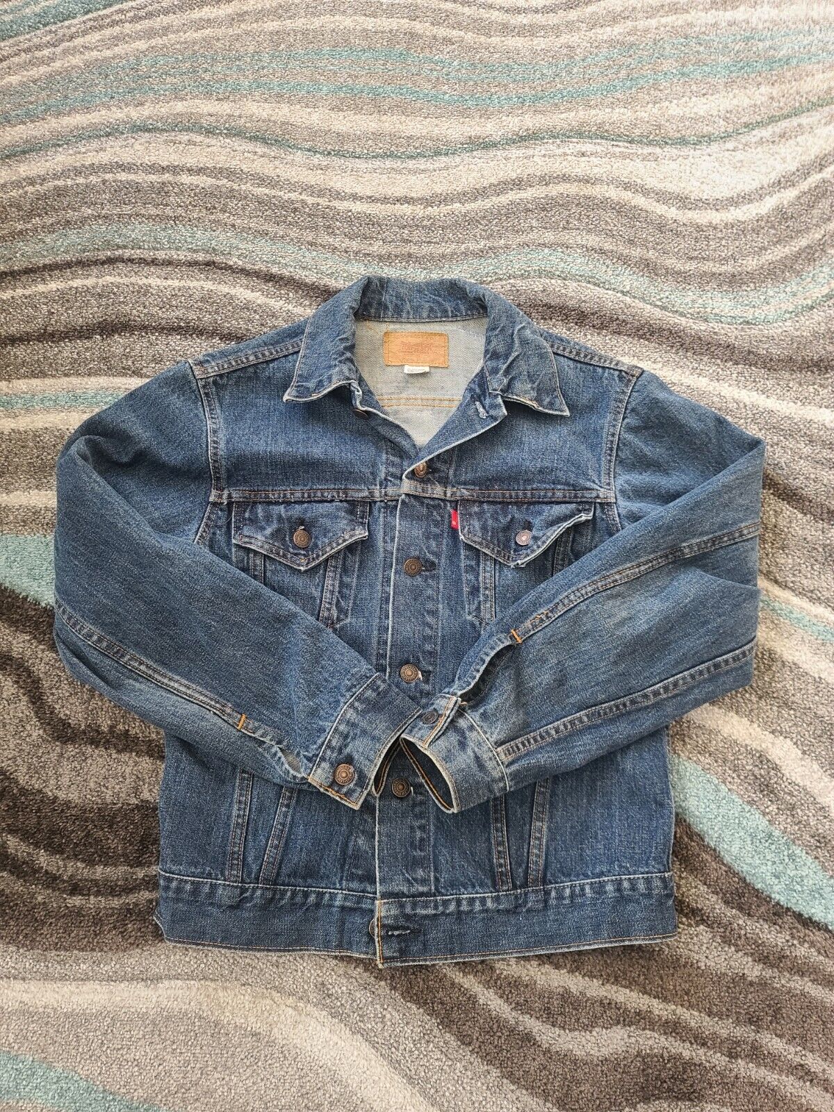 Vintage Levis Type 3 Denim Trucker Jacket No Pockets Jacket USA Made Size  Small