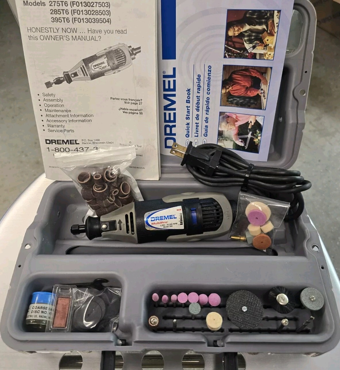 Dremel MultiPro Corded Rotary Tool with Variable Speed and Accessories, image size:1183x1287