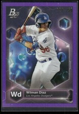 #PE-1 Wilman Diaz 2022 Bowman Platinum #/250 Precious Elements Purple