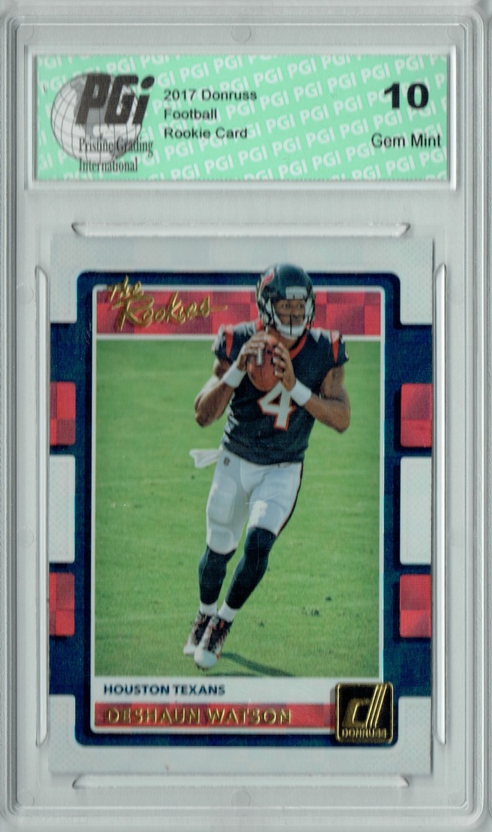 Deshaun Watson 2017 Donruss #8 The Rookies SP Rookie Card PGI 10