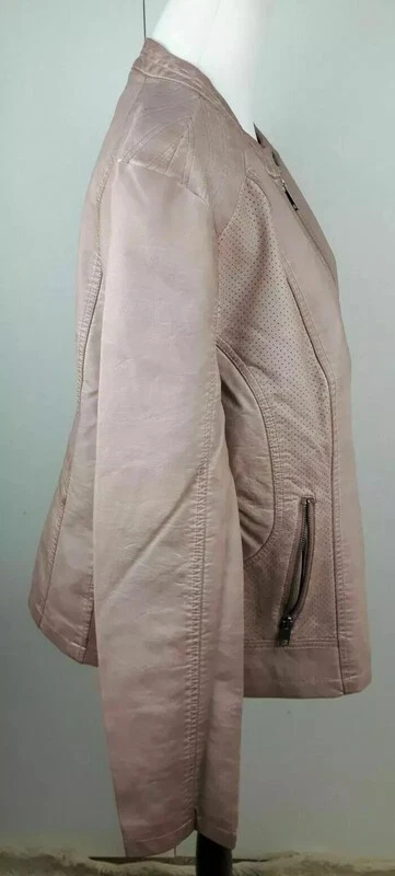 Pink Jacket With Stretch Rib Detail Smart Size XXL Style & Co - Image 2 of 4