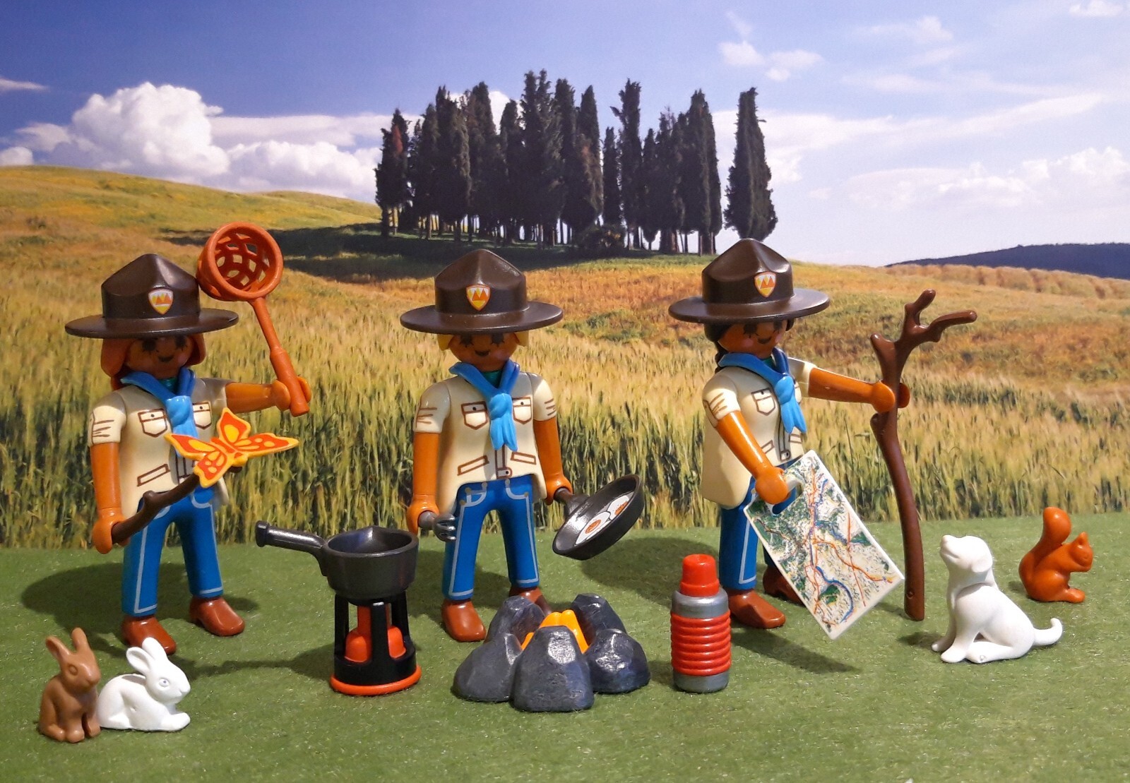 Playmobil 476 boy scout pour remplacer une pièce de collection manquante
