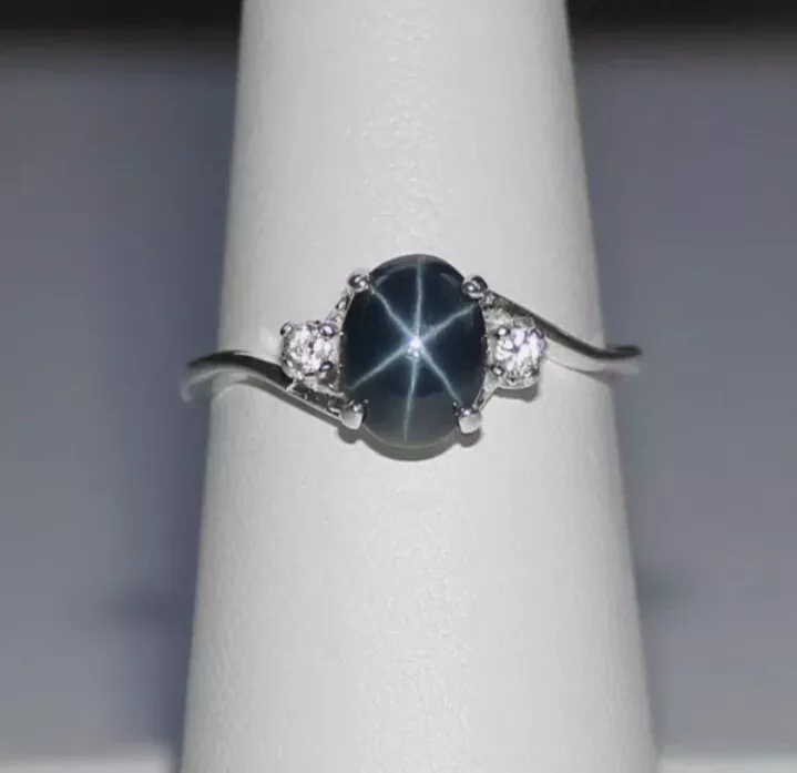 Aquatic Trillion Diamond and Teal Sapphire Engagement Ring – ARTEMER