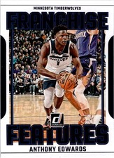 2023-24 Donruss - Light Blue Laser Holo #17 Anthony Edwards Franchise Features