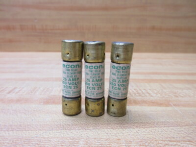 Economy ECN 25 Econ Fuse ECN25 (Pack of 3)