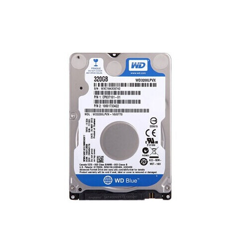 送料無料/Western Digital/320GB/5400RPM/2.5 SATA（希少の7mm）