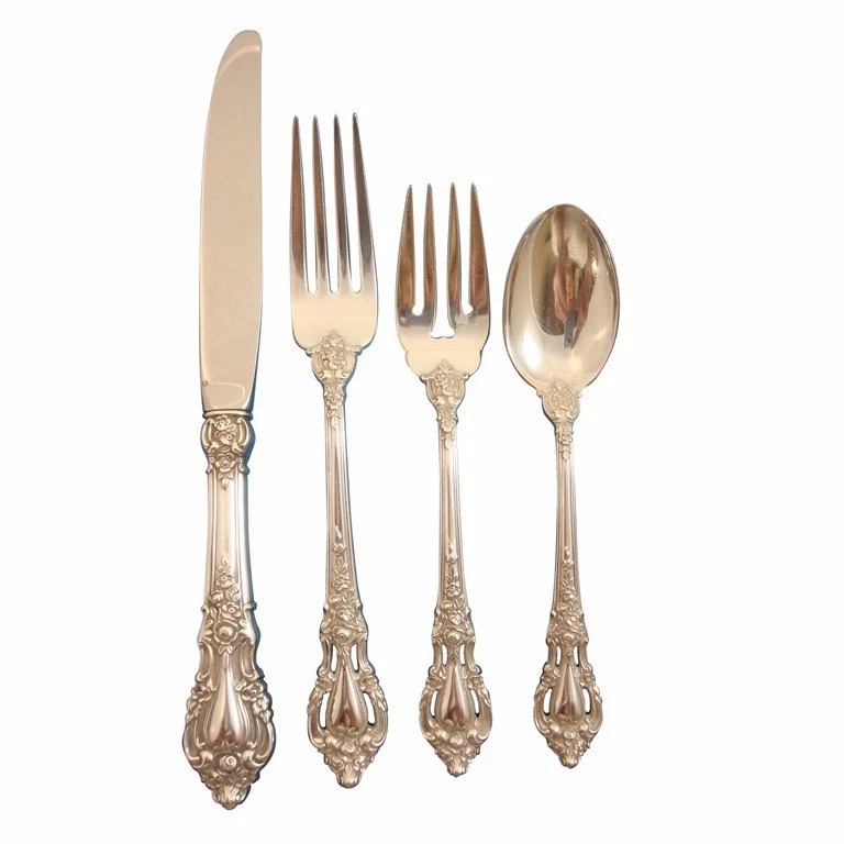 Eloquence by Lunt Sterling Silver Regular Size Place Setting(s) 4pc Vintage - Image 2 of 4