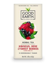 Good Earth Sensorial Blends Hibiscus, Rose  Sweet Berries Herbal Tea, 15 Count