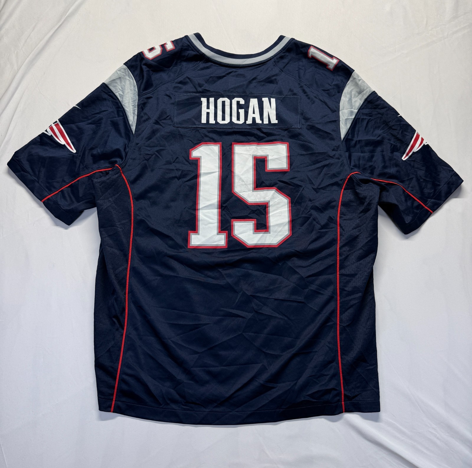New England Patriots Jersey Mens 2XL Navy Blue Nike #15 Chris Hogan Football NFL thumbnail 2