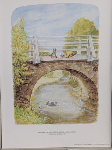 POOH: Seine Kunstgalerie Aquarelldrucke von Ernest H. Shepard 1957 Kinderzimmer Kunst - Bild 11 von 13