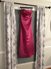 David's Bridal Pink Sleeveless Bridesmaid Dress 100 Polyester Size 6/ prom