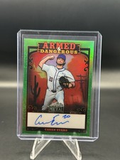 2026 Hoja Metal Béisbol Casan Evans Armado y Peligroso Verde #1/3