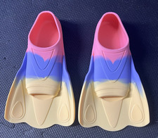 Kids Youth Swim Fins Pink Purple Yellow size US 13-2 for Swimming Snorkeling
