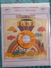 Harry Nilsson Signed 45 Sleeve w/COA, Everybody's Talkin' 1969 