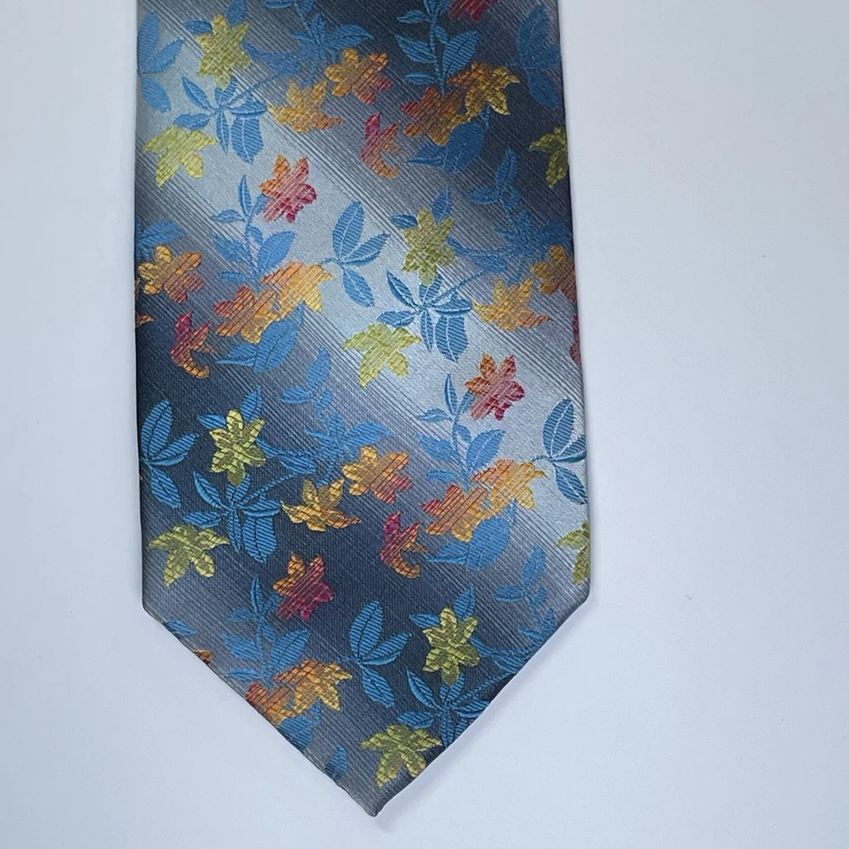 Corbata floral hecha a mano Stacy Adams para hombre multicolor 100 % microfibra corbata premium Foto 2 de 4