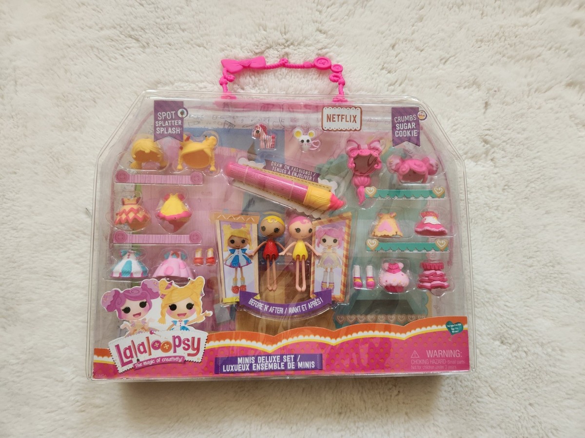 Lalaloospy Minis Deluxe Set Spot Splatter Splash And Crumbs Sugar