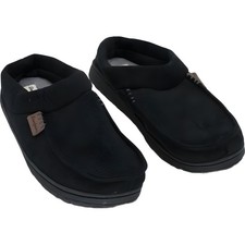 Dearfoams Brendan Microfiber Clog Slippers Black Perforated - Men's US 11M