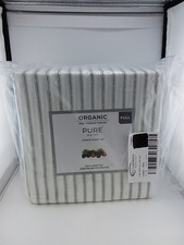 Pure Earth 6 Piece Sheet Set Organic 300 Thread Count Full Strip Gray
