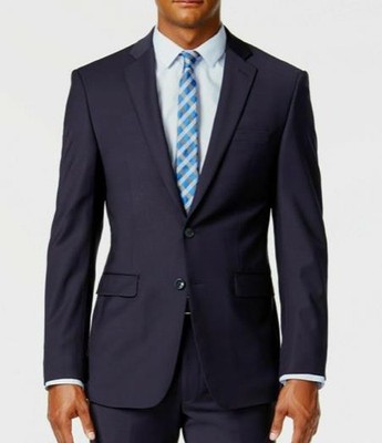 Calvin Klein Malbin Men Slim Infinite Stretch Suit Jacket 44 S $450 MLBI17NW0003