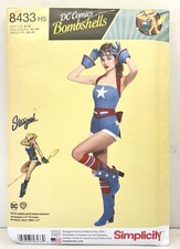 Simplicity Pattern 8433 DC Comics Bombshells Stargirl Szs. 6-14 UNCUT