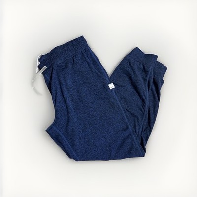 Vuori Performance Jogger Women s Navy Blue Heather Drawstring Elastic Waist