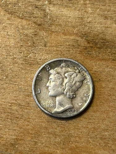 1942S Mercury Dime AU