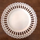8-1/4" Milk Glass Old Colony Plate w Lace Edge-Vintage