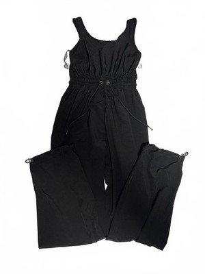 Justify Black Sleeveless Jumpsuit with Drawstring Waist S