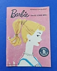 Vintage Barbie Ponytail #1 Pink Silhouette 1959 Fashion Booklet HTF REPRODUCTION