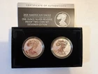 U.S. Mint 2021 American Eagle Reverse Proof Two-Coin Set 2 oz .999 Silver