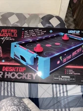 Classic Retro World Desktop Air Hockey Light Up Edition 20” Rink Size